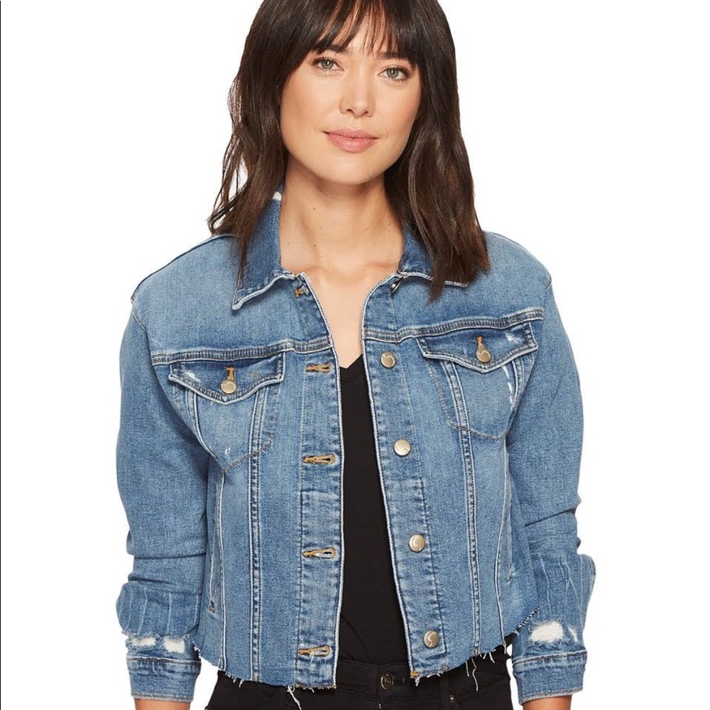 Taylor Hill x Joe’s Jeans Cropped Jean Jacket